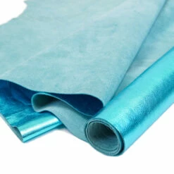 Side, Metallic Lamba - Turquoise -Leather Goods Sales Shop 830 1.SLC .3