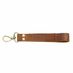 Fringed Leather Wristlet Strap - Copper Cowboy -Leather Goods Sales Shop 860 707011.SLC .04