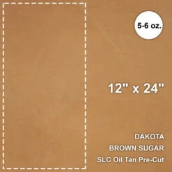 Dakota Brown Sugar Oil Tan Pre-Cut 12"x 24"