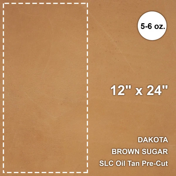 Dakota Brown Sugar Oil Tan Pre-Cut 12"x 24" 1 Dakota Brown Sugar Oil Tan Pre-Cut 12"x 24"