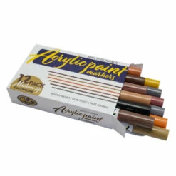 SLC Acrylic Paint Marker 12 Pack -Leather Goods Sales Shop APMS.Earthtones.02
