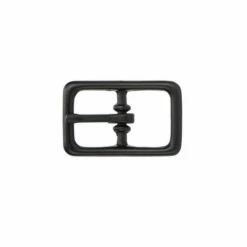 Black Center Bar Halter Buckle 8 Black Center Bar Halter Buckle -Leather Goods Sales Shop BCBB.⅝.01