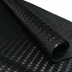 Braided Embossed Cow -Leather Goods Sales Shop BREC.Black .01