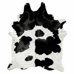 Black & White Cowhide Rug -Leather Goods Sales Shop BWCR.Full .01
