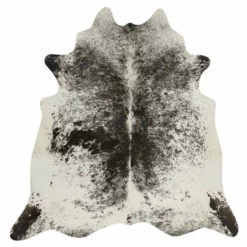 Black & White Speckled Cowhide Rugs