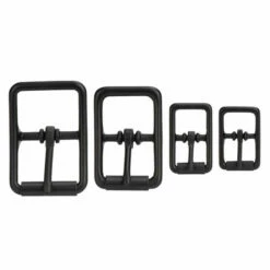 Black Center Bar Halter Buckle With Roller