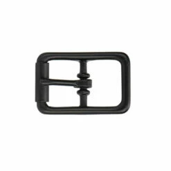 Black Center Bar Halter Buckle With Roller -Leather Goods Sales Shop CBHR.¾.01