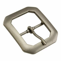 Clipped Corner Center Bar Buckles 9 Clipped Corner Center Bar Buckles -Leather Goods Sales Shop CCBK.Antique20Nickel.12012