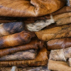 Dark Brindle Cowhide Rugs 10 Dark Brindle Cowhide Rugs -Leather Goods Sales Shop DBCR.SLC .03