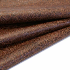 Daisy Floral Embossed Cow 26 Daisy Floral Embossed Cow -Leather Goods Sales Shop DFL.Cognac.01