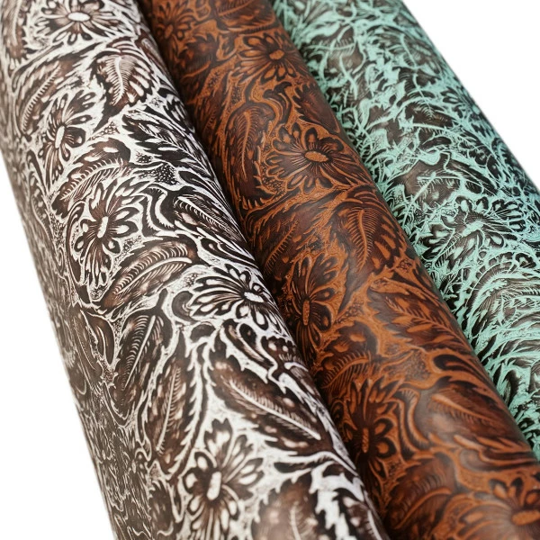 Daisy Floral Embossed Cow 1 Daisy Floral Embossed Cow