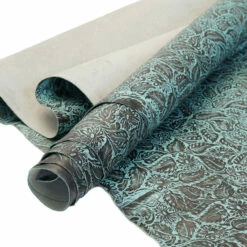 Daisy Floral Embossed Cow 31 Daisy Floral Embossed Cow -Leather Goods Sales Shop DFL.Turquoise20Brown.02