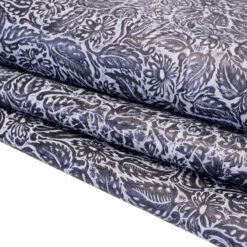 Daisy Floral Embossed Cow 18 Daisy Floral Embossed Cow -Leather Goods Sales Shop DFL.White20and20Black.01