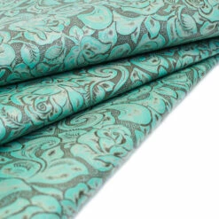 Eagle Floral -Leather Goods Sales Shop EFS.Antique20Turquoise.01