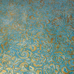 Eagle Floral -Leather Goods Sales Shop EFS.Copper20Teal.03