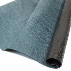 Embossed Gator On Cow -Leather Goods Sales Shop EGOC.Black .03