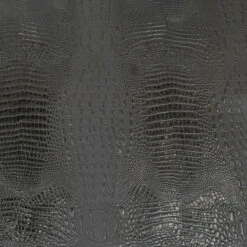 Embossed Gator On Cow -Leather Goods Sales Shop EGOC.Black .04