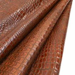 Embossed Gator On Cow -Leather Goods Sales Shop EGOC.Brown .01