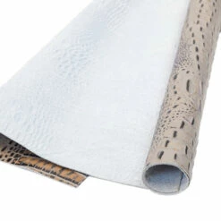 Embossed Gator On Cow -Leather Goods Sales Shop EGOC.Taupe .03