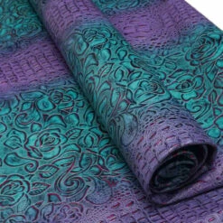 Floral Croc Embossed Cow