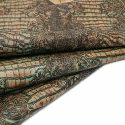 Butch Cassidy Embossed Cow 15 Butch Cassidy Embossed Cow -Leather Goods Sales Shop FGBE.Turquoise20Brown.01