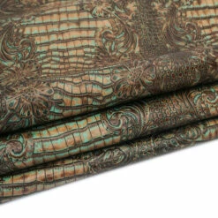 Butch Cassidy Embossed Cow 16 Butch Cassidy Embossed Cow -Leather Goods Sales Shop FGBE.Turquoise20Brown.02