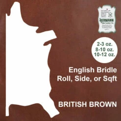 Hermann Oak Bridle - British Brown