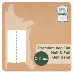 Hermann Oak Natural Belt Bends