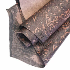 Paisley Embossed Cow -Leather Goods Sales Shop KSMR.Amber .01