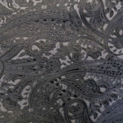 Paisley Embossed Cow -Leather Goods Sales Shop KSMR.Obsidian20Ash.02