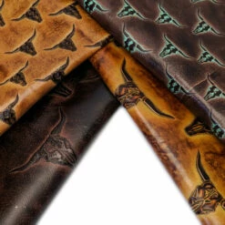 Longhorn Embossed Cow