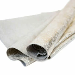 Metallic Floral Cow Sides 15 Metallic Floral Cow Sides -Leather Goods Sales Shop MFC.Platinum20on20Bone.01