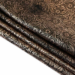 Metallic Floral Cow Sides 19 Metallic Floral Cow Sides -Leather Goods Sales Shop MFC.Rose20Gold20on20Black.02