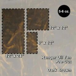Ranger Oil Tan Pre-cuts - Dark Brown