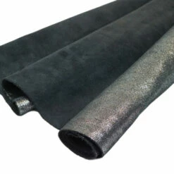 Starry Night Suede - Black & Silver Pre-Cuts 6 Starry Night Suede - Black & Silver Pre-Cuts -Leather Goods Sales Shop PCSN.SLC .3