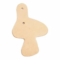 Leather Shape - Mushroom Key Fob