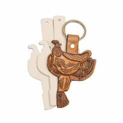 Saddle Shape Key Fob -Leather Goods Sales Shop SHPKFS.SLC .2