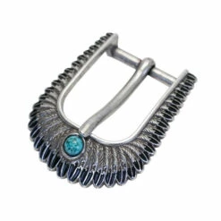 Turquoise Feather Buckles
