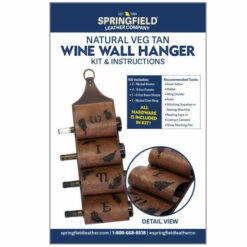 Wine Wall Hanger 6 Wine Wall Hanger -Leather Goods Sales Shop WWH.Kit .01